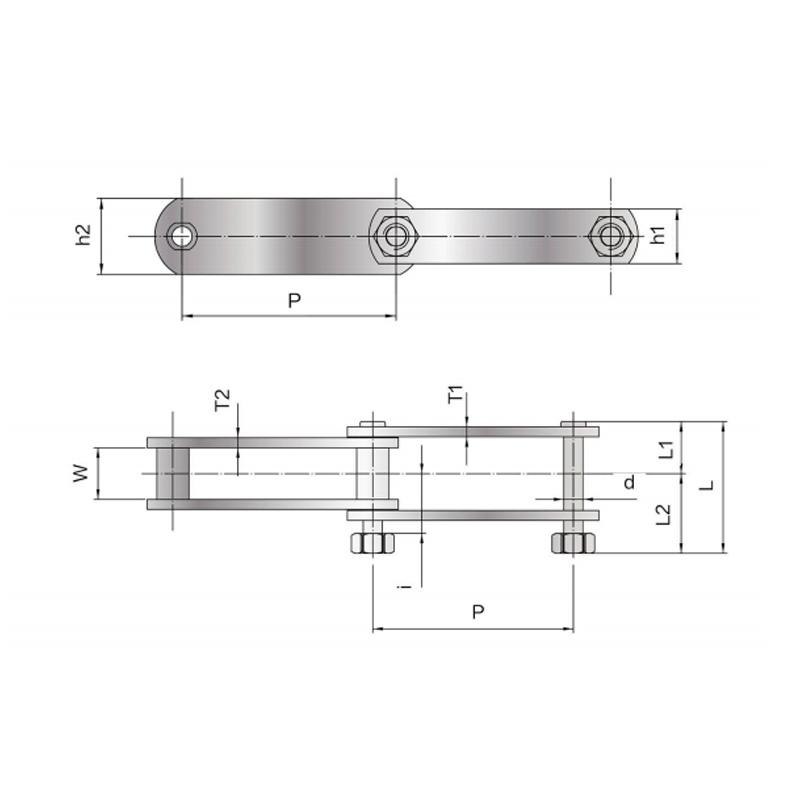 Catena di trasporto in acciaio inox HSS HSC SAV
